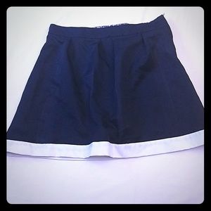 U.S. Polo Assn. // Navy Front Pleated Skirt